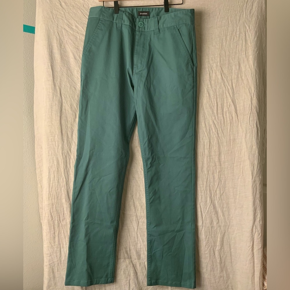 Brixton Choice Relaxed Fit Chino Pants Green Mens Size 32